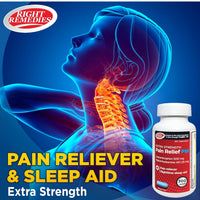 Extra Strength Pain Relief PM & Nighttime Sleep Aid Caplets,(300 count), Acetaminophen 500 mg & Diphenhydramine HCl 25 mg, Non-Habit Forming, Compare to Active ingredients of Tylenol PM