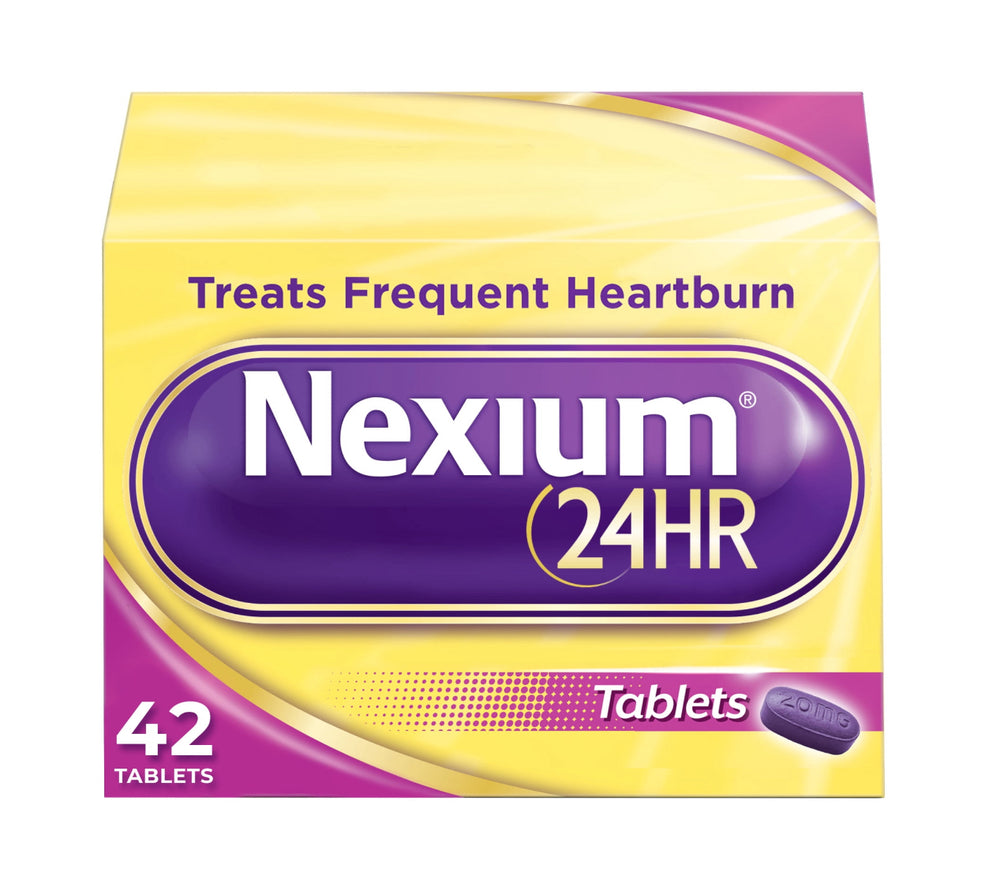 Nexium 24HR Acid Reducer Heartburn Relief Tablets With Esomeprazole Magnesium - 42 Ct