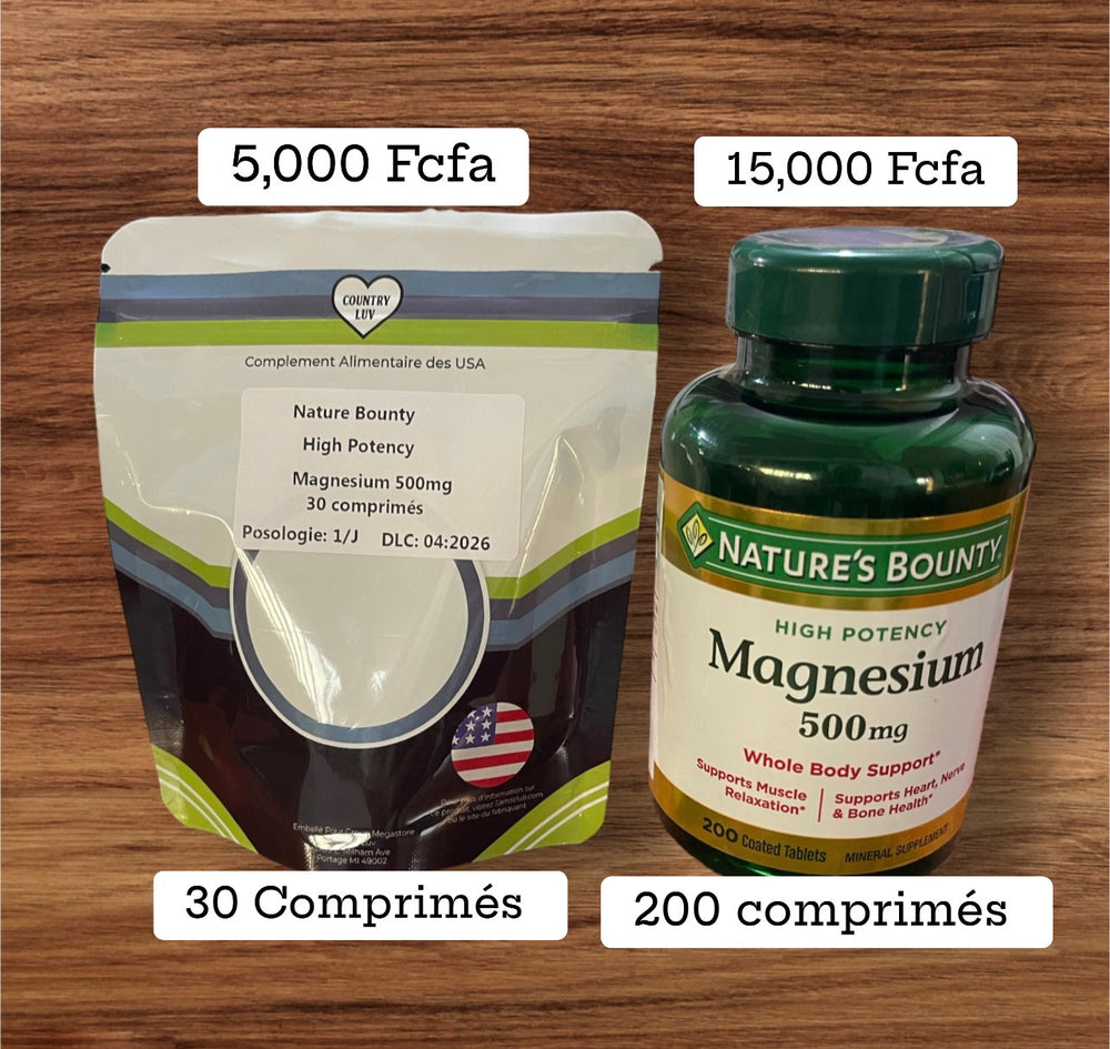 Nature's Bounty Magnesium 500 mg Mineral Supplement - (30 Tablet) DLC: Avril26