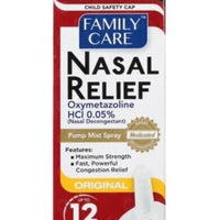 Family Care Spray nasal original (pulvérisateur à pompe) 0,5 oZ (15 ML)