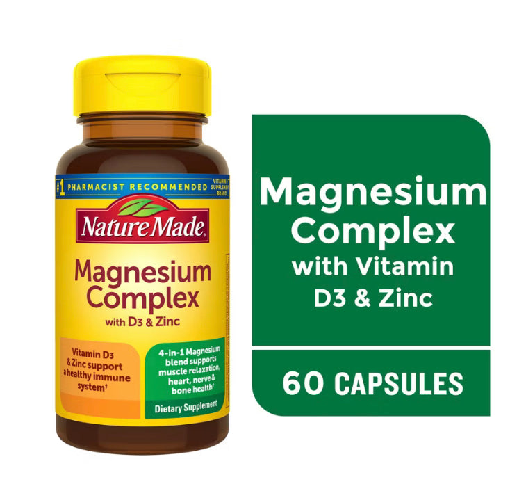 Nature Made Magnesium Complex Capsule - 60ct DLC: 05/2026