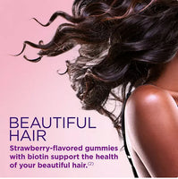 
              Nature's Bounty Gummies vitaminés pour cheveux, peau et ongles avec biotine 230 ct. DLC: Janv26
            