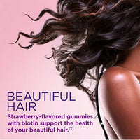 Nature's Bounty Gummies vitaminés pour cheveux, peau et ongles avec biotine 230 ct. DLC: Janv26