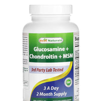 Glucosamine + Chondroïtine + MSM, 180 capsules DLC: 06/2027