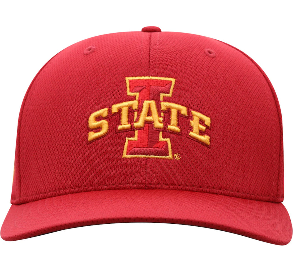 Casquette flexible avec logo Reflex Top of the World Cardinal Iowa State Cyclones pour hommes