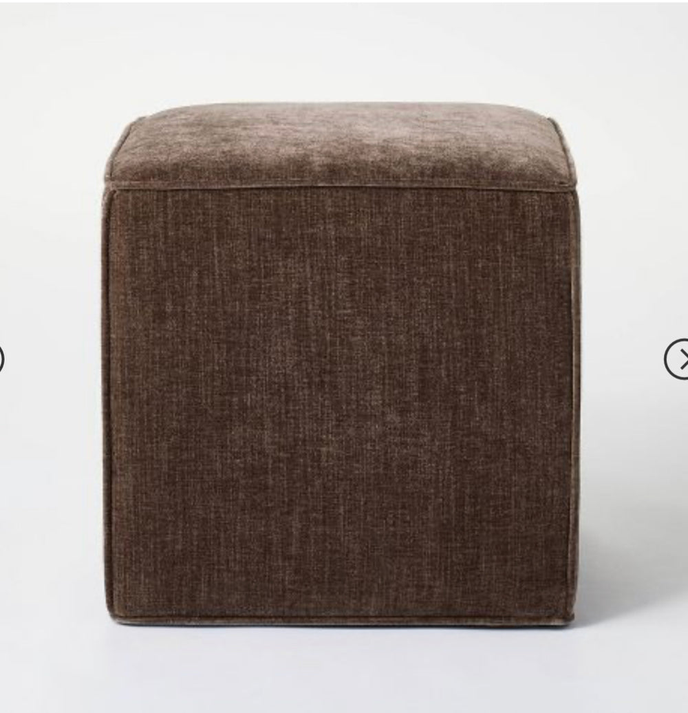 Lynwood Square Upholstered Cube Ottoman - Threshold designed with Studio McGee