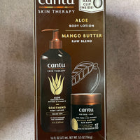 CANTU Skin Therapy Aloe Body Lotion & Mango Butter Raw Blend