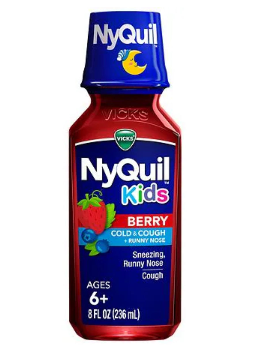 Nyquil Kids Berry Cold & Cough (236 ml) DLC: Sept25