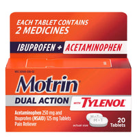 Motrin Dual Action con Tylenol, 20 unidades DLC: FÉVRIER/2026