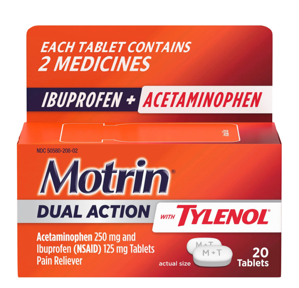 Motrin Dual Action con Tylenol, 20 unidades DLC: FÉVRIER/2026