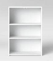 
              3 Shelf Bookcase White - Room Essentials MM  (L 62cm, La 25cm, H 90cm)
            