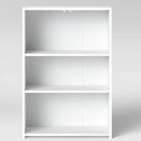 3 Shelf Bookcase White - Room Essentials MM  (L 62cm, La 25cm, H 90cm)