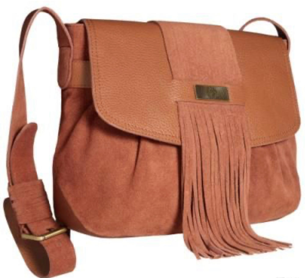 Alla Leather Art Victoria Fringe Crossbody