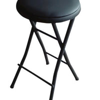 Peakform Vinyl Folding Stool Black