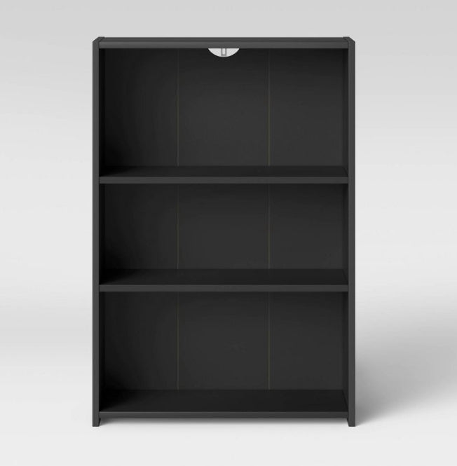 3 Shelf Bookcase Black - Room Essentials MM