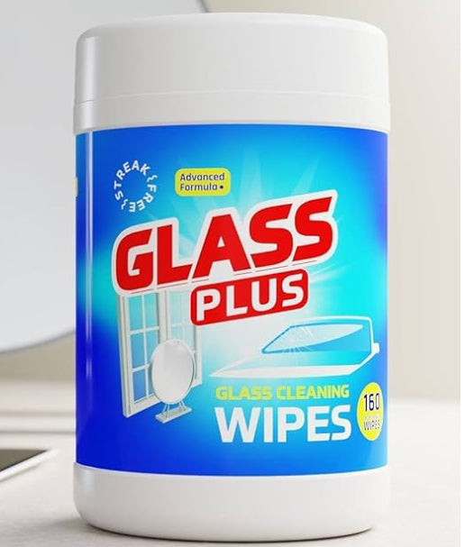 Glass Plus - Glass, Window, and Mirror Cleaning Wipes (160 Ct Wipes - 6 Cannisters (960 Wipes))