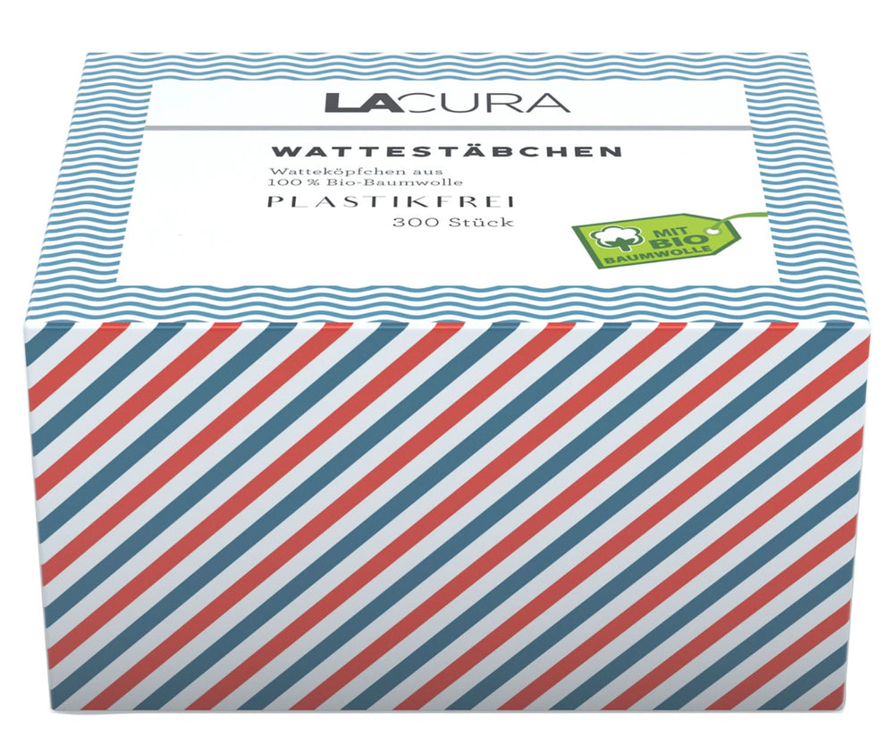 LACURA Wattestäbchen 300 Stück