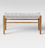 
              Lumarco Woven Bench Natural - Threshold L 80cm, La 38 cm, H 40cm
            