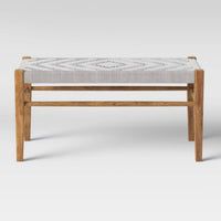 Lumarco Woven Bench Natural - Threshold L 80cm, La 38 cm, H 40cm