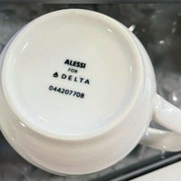 Alessi for Delta Airlines White Ceramic Coffee Mug Cup, 044207708