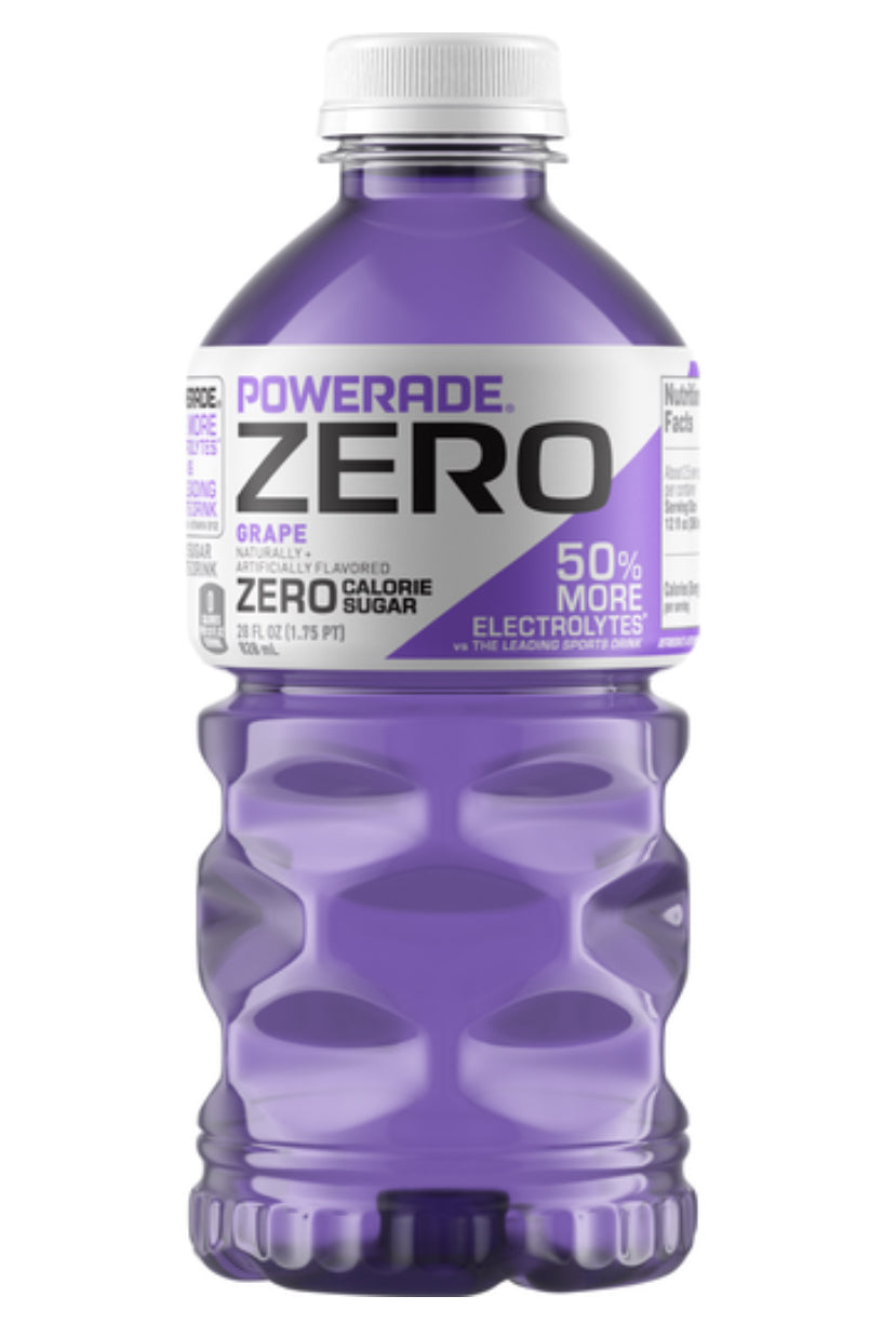 POWERADE ZERO Grape, 20 fl oz (591 ml)