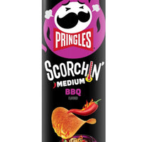 Pringles Scorchin' Potato Crisps Chips, Spicy Snacks, On-the-Go Snacks, BBQ, 5.5oz DLC:  08 Juillet2025