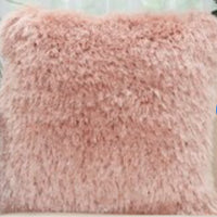 Mina Victory Shag 17-in x 17-in Rose Indoor Decorative Pillow