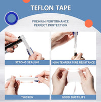 
              Rolls Teflon Tape,Plumbers Tape(1/2 Inch X 520 Inches),PTFE Tape for Sealing Tape,Plumbing Tape,Sealant Tape,Thread Seal Tape for Shower Head,Water Pipe,Prevent Leakage,Thicker
            