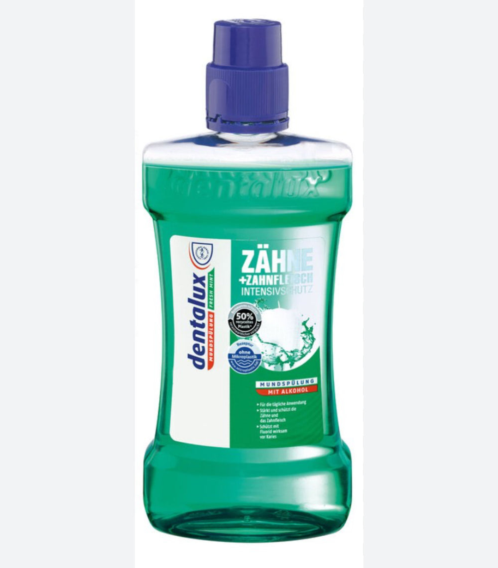 Dentalux Mundspülung Fresh Mint Zähne+Zahnfleisch Intensivschutz 500 ml