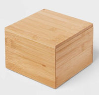 
              6" x 6" x 4" Organisateur de comptoir en bambou
            