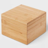 6" x 6" x 4" Organisateur de comptoir en bambou