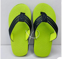 
              Boys Flip Flops Lime Green Sandals Summer Shoes Pool Beach Choose 3 Size S 11/12
            