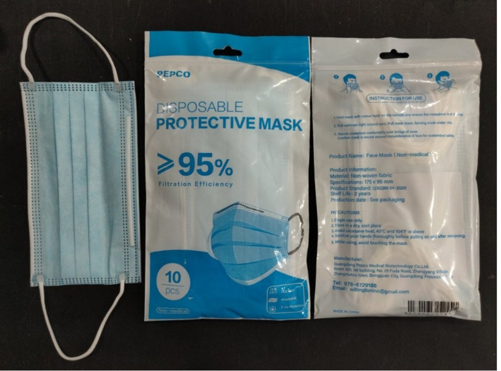 Pepco Disposable Protective Mask 95% (10 pcs)