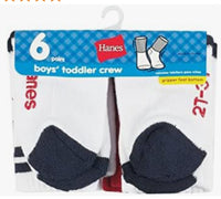 
              Hanes Cushion Crew Socks, 6-pair Pack Calcetines
            