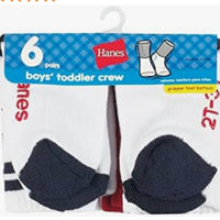 Hanes Cushion Crew Socks, 6-pair Pack Calcetines