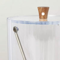 109oz Ribbed Clear Plastic Ice Bucket - Hearth & Hand with Magnolia