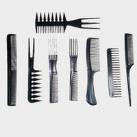 Styling Comb Set - 8pcs professionnel de coiffure peigne en fibre de carbone Salon coiffure Styling coiffeur barbiers peignes ensemble