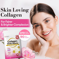 AFC Japan Collagen White Beauty with Marine Collagen Peptide, Glutathione, L-Cystine - 1.5X Better Absorption Than Other Collagen – for Skin Firmness & Whitening– 30 Days Supply's DLC: 20Juin26