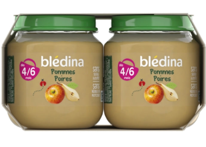 Compote bébé dès 4-6 mois pommes poires BLEDINA DLC: 23 Juillet25