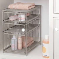 3 Tier Drawer Organizer Brushed Nickel - Brightroom