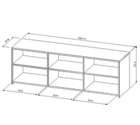 
              Storage TV Stand for TVs up to 70" Black - Room Essentials MM (L 1m x 50cm, La 40cm, H 50cm)
            