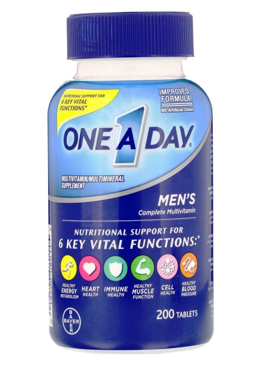 One A Day Men's Health Multivitamin / Multimineral (200 Tablets) DLC: Mars26