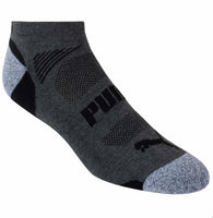 
              Puma Men's No Show Socks Coolmax 10 Pairs, Black / Gray, Shoe Size 6-12
            