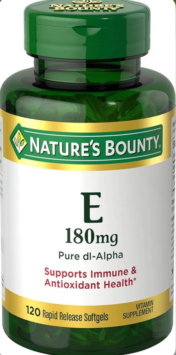 Nature's Bounty E-400 Iu Natural Pure D-alpha, (120 unidades) DLC: Nov26