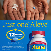 
              Aleve Arthristis Cap Naproxen Sodium Tablets 220mg( NSAID ) Pain Reliever 50Ct DLC: AOÛT25
            