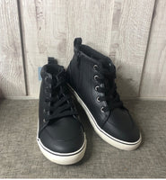 
              Boys Cat & Jack Black Florian High Top Zipper Sneakers Shoes Size 2
            