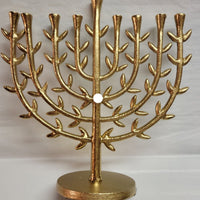 Tree of Life Menorah Gold - Threshold