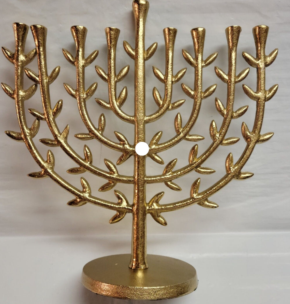 Tree of Life Menorah Gold - Threshold