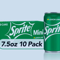 Sprite Lemon Lime Soda Soft Drinks, 7.5 fl oz, 10 DLC: Mars25