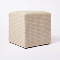 Lynwood Square Upholstered Cube Ottoman - Threshold™ designed with Studio McGee